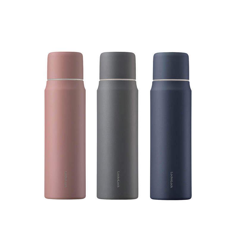 Bình Giữ Nhiệt LocknLock Maman Cup Vacuum Bottle 505ml - 3 màu (Xám, Xanh Navy, Hồng) - LHC1487 image number null