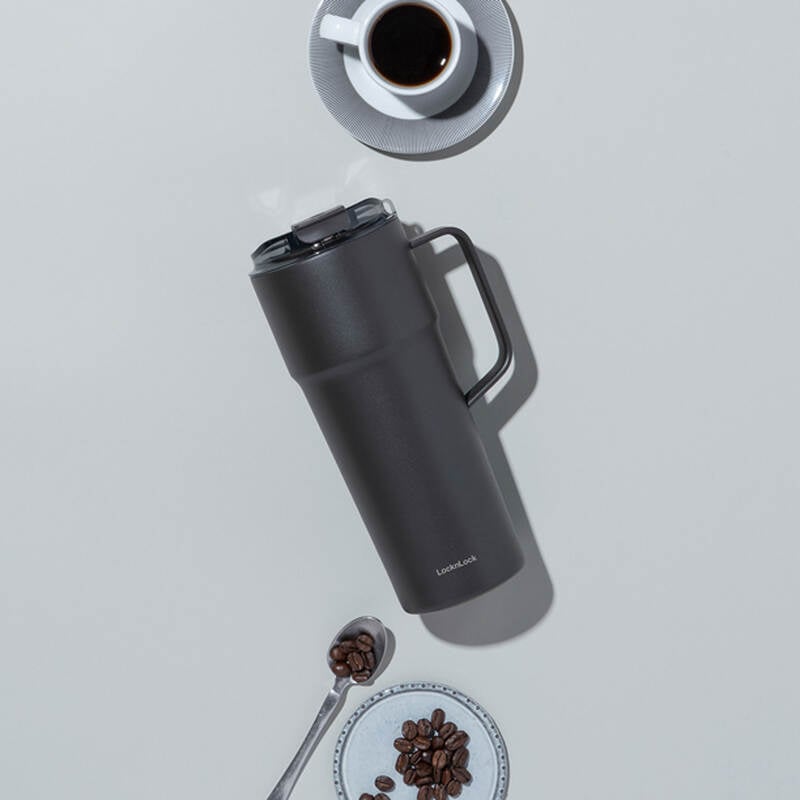LocknLock Metro Cafe HandleTumbler 750ml capacity stainless steel ceramic coated 4 colors - LHC4418 image number null