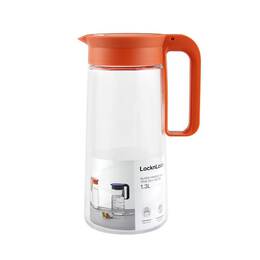 B&igrave;nh Nước Thuỷ Tinh LocknLock 1.3L C&oacute; Tay Cầm - LLG619YRED