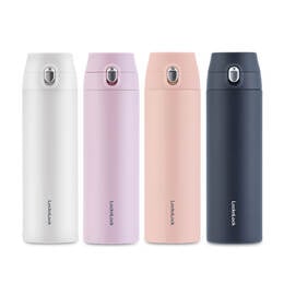 Bình Giữ Nhiệt LocknLock Featherlight One - Touch Tumbler 500ml - 4 màu (Tím, Xanh Navy, Hồng, Trắng) - LHC3257, Bình Giữ Nhiệt LocknLock Featherlight One - Touch Tumbler 500ml - 4 màu (Tím, Xanh Navy, Hồng, Trắng) - LHC3257