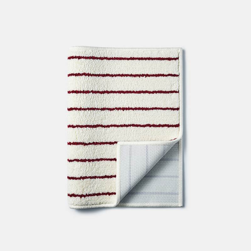 Thảm nh&agrave; tắm TACTFLOW &ndash; Sọc đỏ burgundy &ndash; TFH205BURGUNDYST, , large image number null