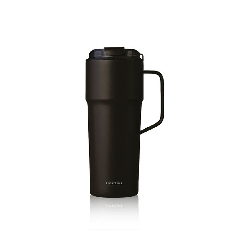 LocknLock Metro Cafe HandleTumbler 750ml capacity stainless steel ceramic coated 4 colors - LHC4418 image number null