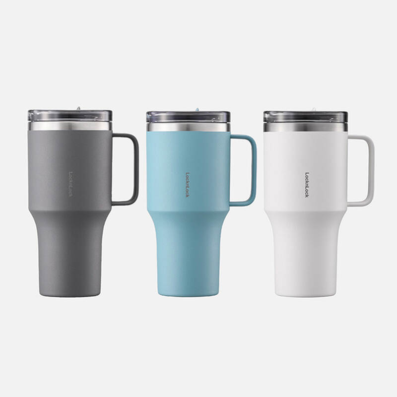 Bình Giữ Nhiệt Locknlock Metro King Tumbler 820ml 3 màu (Màu Xanh, Màu Xám, Màu Ngà) - LHC4326 image number null