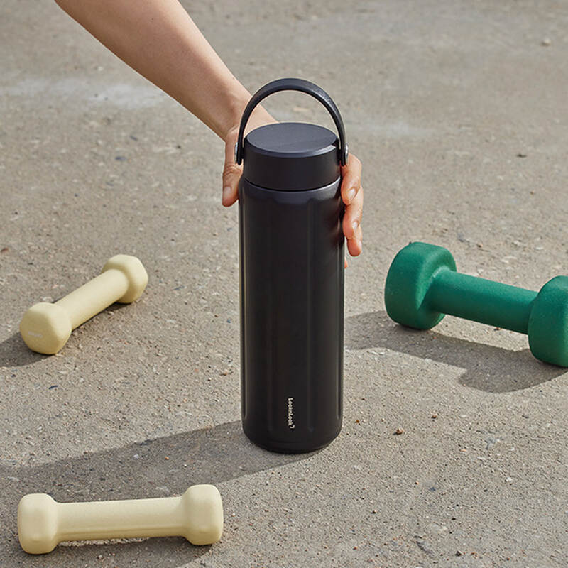 Bình giữ nhiệt LocknLock SLO ultralight tumbler LHC4427 siêu nhẹ dung tích 630ml thép không gỉ 304 có quai xách - 3 màu image number null