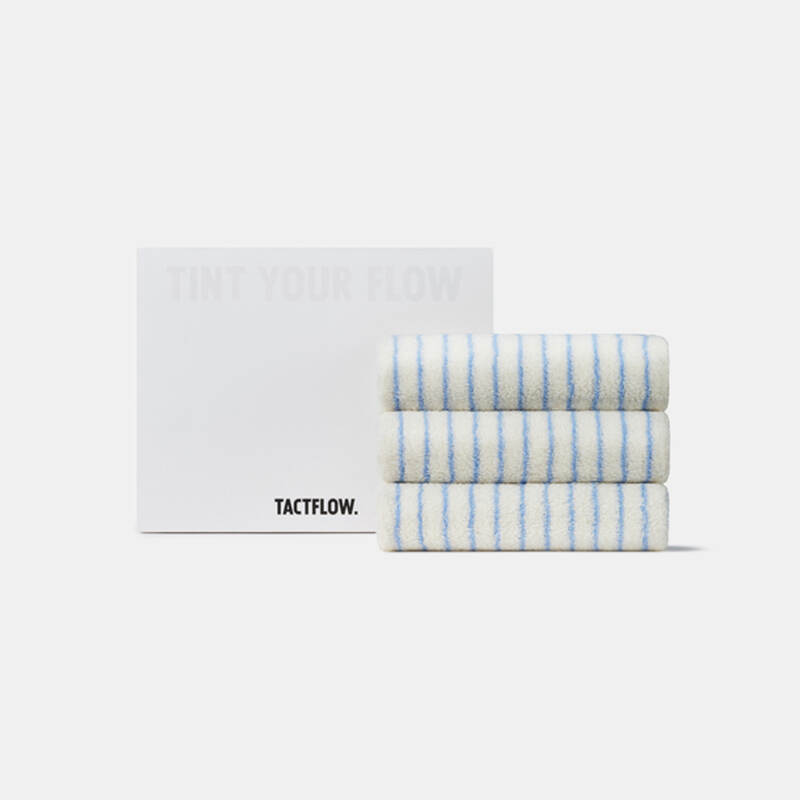 Bộ khăn TACTFLOW 3 chiếc &ndash; Sọc xanh sương &ndash; TFH104FOGBLUEST, , large image number null