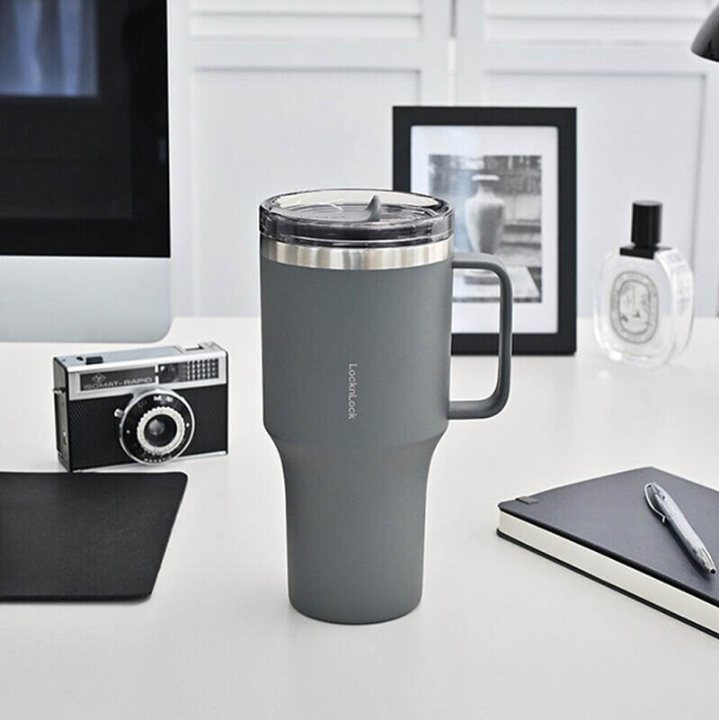 Bình Giữ Nhiệt Locknlock Metro King Tumbler 820ml 3 màu (Màu Xanh, Màu Xám, Màu Ngà) - LHC4326 image number null