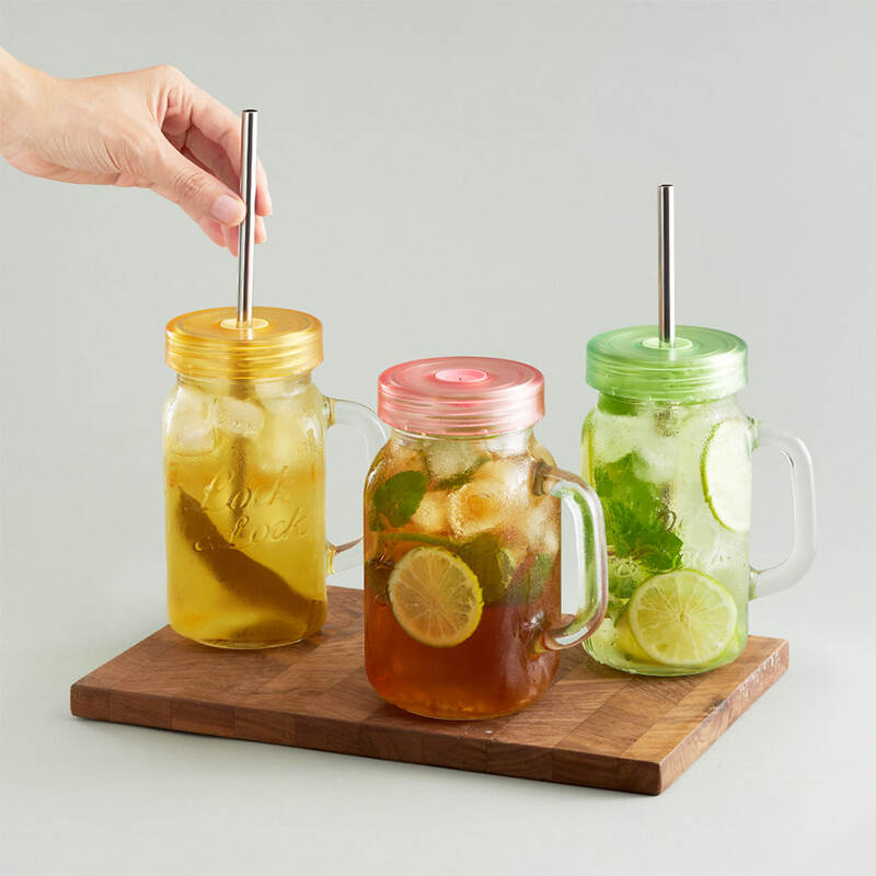 Ly Thủy Tinh LocknLock 630Ml - 3 M&agrave;u (Xanh L&aacute;, Hồng, V&agrave;ng) - LLG002 image number null