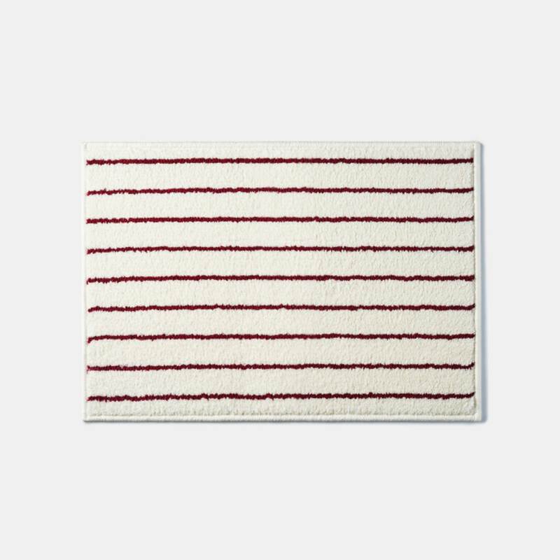 Thảm nh&agrave; tắm TACTFLOW &ndash; Sọc đỏ burgundy &ndash; TFH205BURGUNDYST, , large image number null