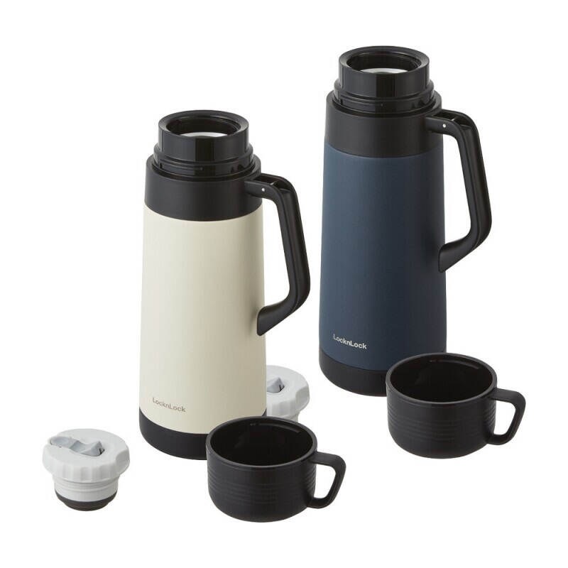 Bình Giữ Nhiệt Locknlock Easy Outdoor Vacuum Bottle 1.8L - 2 Màu (Ngà, Xanh Navy) - LHC1485 image number null