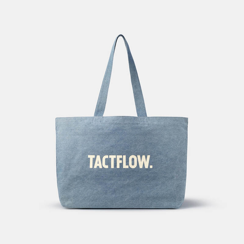 T&uacute;i tote hằng ng&agrave;y TACTFLOW (L) &ndash; Denim xanh &ndash; TFF110DENIMBLUE, , large image number null