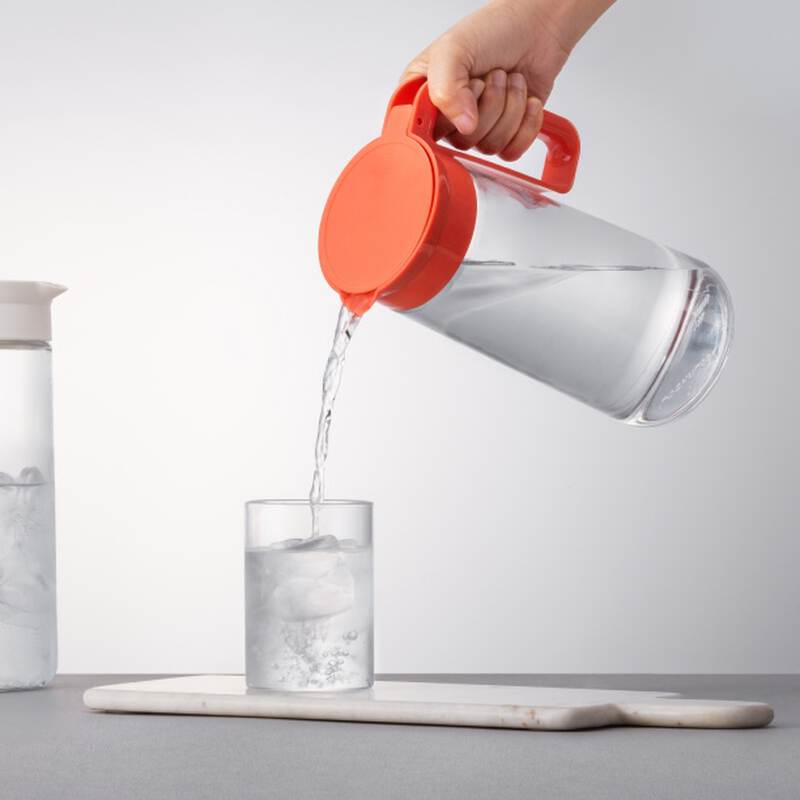 B&igrave;nh Nước Thuỷ Tinh LocknLock 1.3L C&oacute; Tay Cầm - LLG619YRED, , large image number null