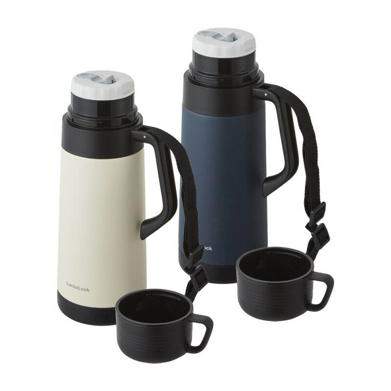 Bình Giữ Nhiệt Locknlock Easy Outdoor Vacuum Bottle 1.8L - 2 Màu (Ngà, Xanh Navy) - LHC1485 image number null