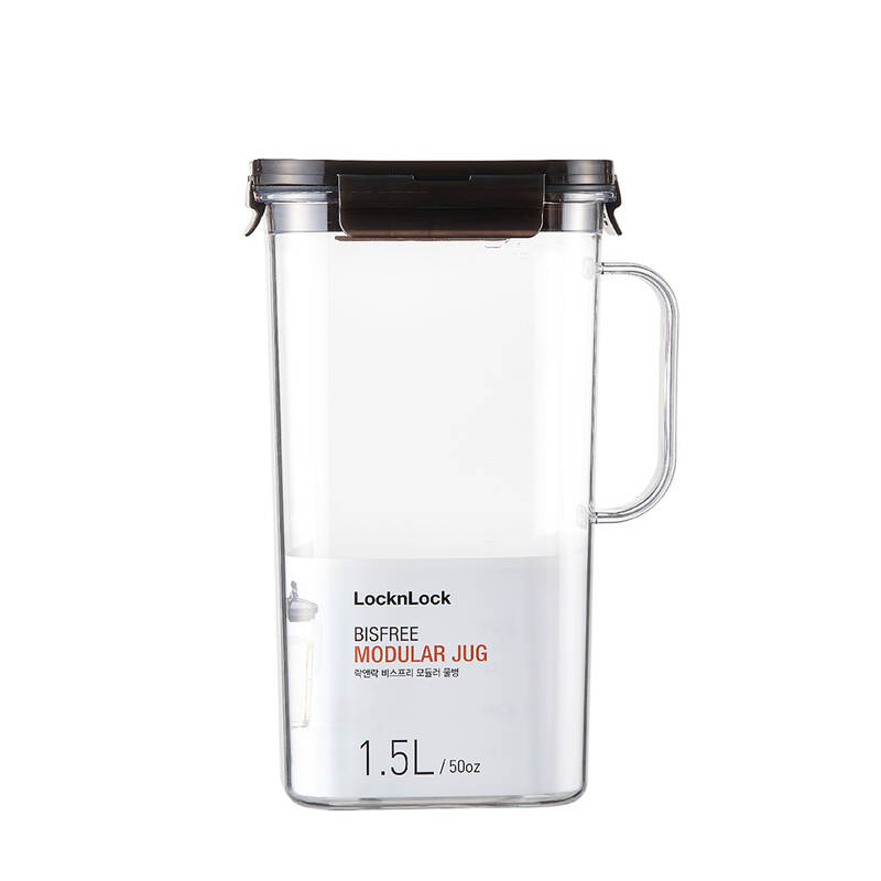 Bình Nước Nhựa Modular Jug 1.5L - Màu Nâu - LocknLock - ABF738BRW, , large image number null