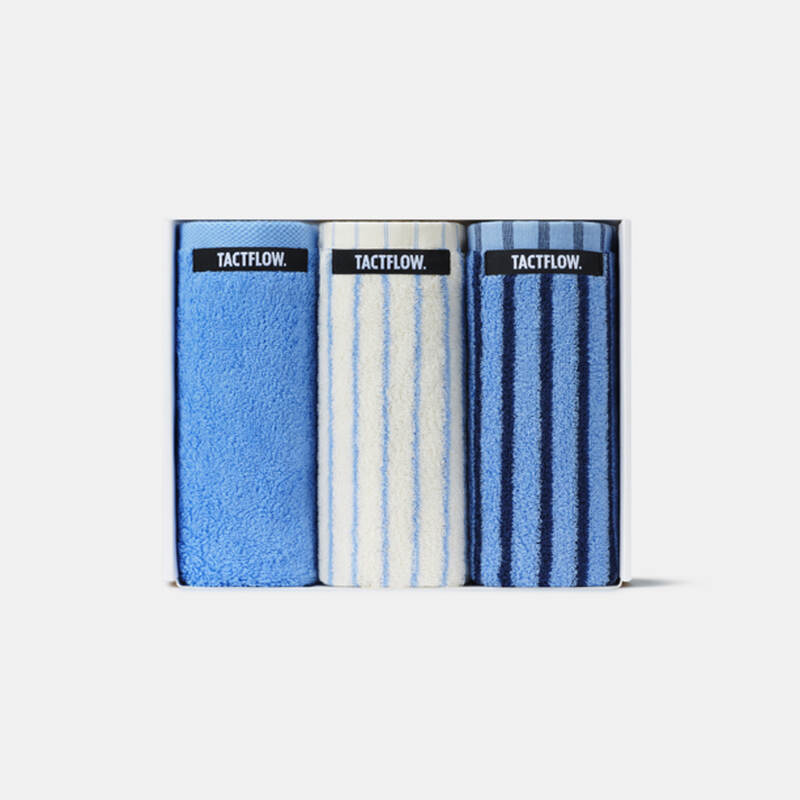 Bộ khăn TACTFLOW 3 chiếc &ndash; Phối m&agrave;u &ndash; TFH109BLUEMIXED, , large image number null