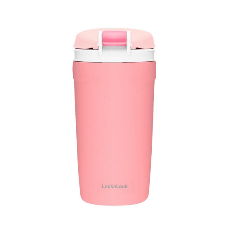 Bình giữ nhiệt LocknLock Dual one touch tumbler 430ml Màu hồng - LHC3282PIK, , large image number null