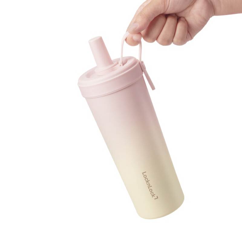 B&igrave;nh giữ nhiệt phủ sứ LocknLock k&egrave;m ống h&uacute;t tr&acirc;n ch&acirc;u dung t&iacute;ch 720ml - 3 M&agrave;u - LHC4369 image number null