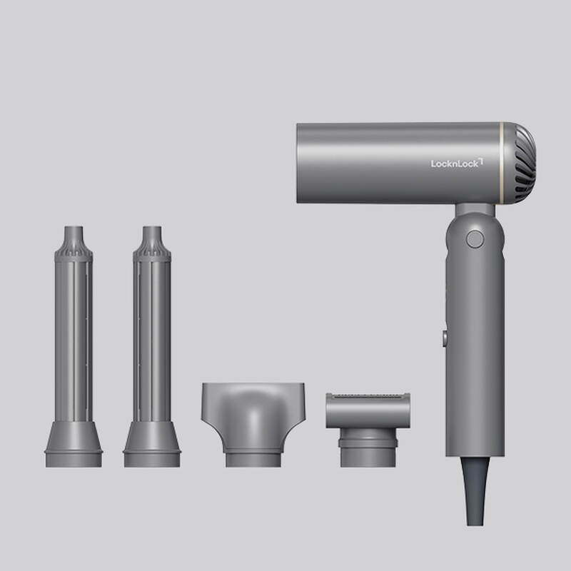 Mua LocknLock Foldable Hair Styling Dryer ENA626GRY – Gray, 1300W ...