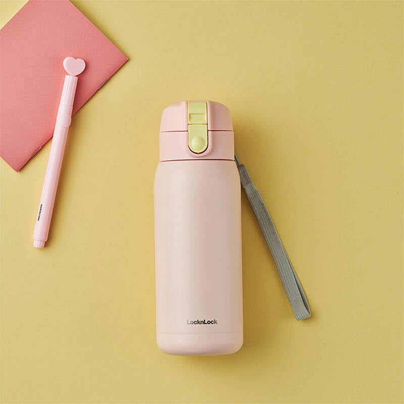 Bình giữ nhiệt LocknLock School fit cotton candy 370ml - 4 Màu (Màu xanh da trời, Màu xanh mint, Màu hồng, Màu tím) - LHC3233 image number null