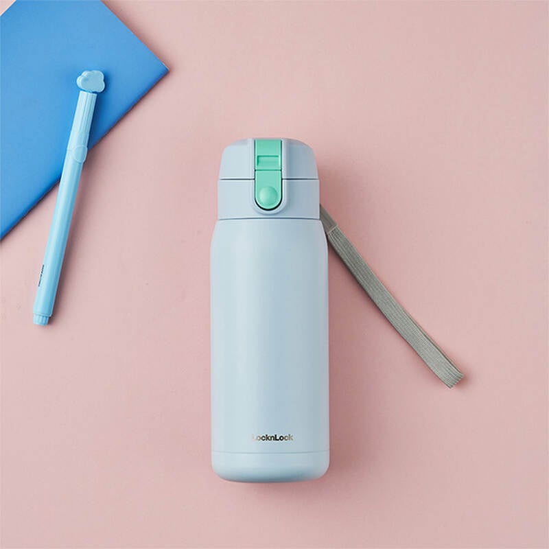 Bình giữ nhiệt LocknLock School fit cotton candy 370ml - 4 Màu (Màu xanh da trời, Màu xanh mint, Màu hồng, Màu tím) - LHC3233 image number null