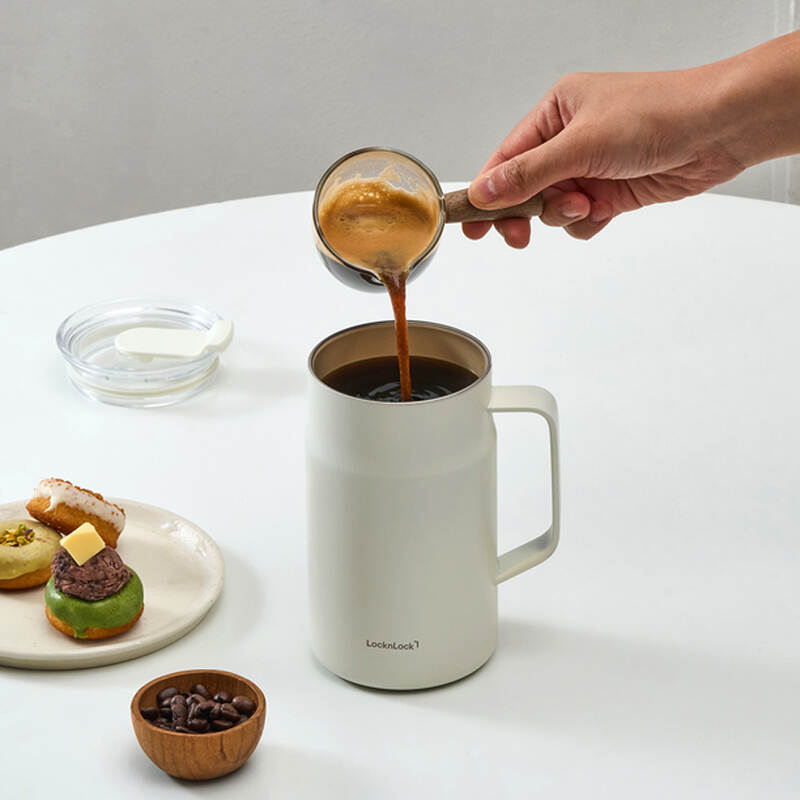 Ca giữ nhiệt LocknLock Metro Ceramic Mug 600ml bằng th&eacute;p kh&ocirc;ng gỉ phủ sứ - 4 M&agrave;u_ LHC4282_C image number null