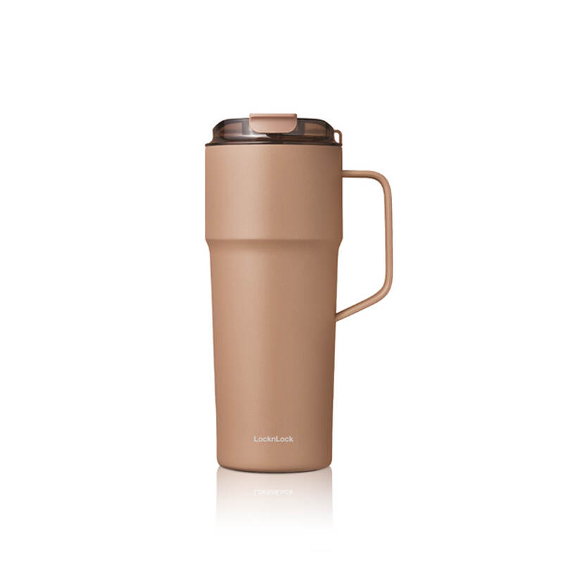 LocknLock Metro Cafe HandleTumbler 750ml capacity stainless steel ceramic coated 4 colors - LHC4418 image number null