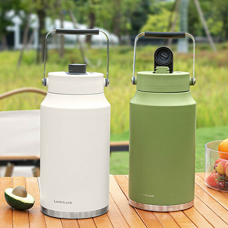 Bình Giữ Nhiệt Bằng Thép Không Gỉ Locknlock Slo Water Jug 4L - 2 Màu (Be, Xanh Lá) - LHC4302 image number null