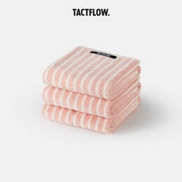 Bộ khăn TACTFLOW 3 chiếc &ndash; Sọc hồng nhạt &ndash; TFH107SOFTPINKST