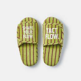 D&eacute;p đi trong nh&agrave; TACTFLOW (Size S/M) &ndash; Sọc xanh pistachio &ndash; TFH311PISTACHIOST