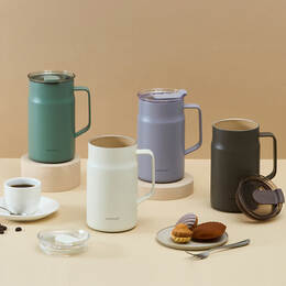 Ca giữ nhiệt LocknLock Metro Ceramic Mug 600ml bằng th&eacute;p kh&ocirc;ng gỉ phủ sứ - 4 M&agrave;u_ LHC4282_C