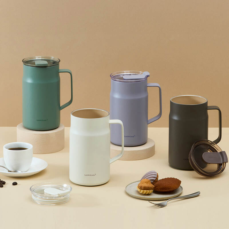 Ca giữ nhiệt LocknLock Metro Ceramic Mug 600ml bằng th&eacute;p kh&ocirc;ng gỉ phủ sứ - 4 M&agrave;u_ LHC4282_C image number null
