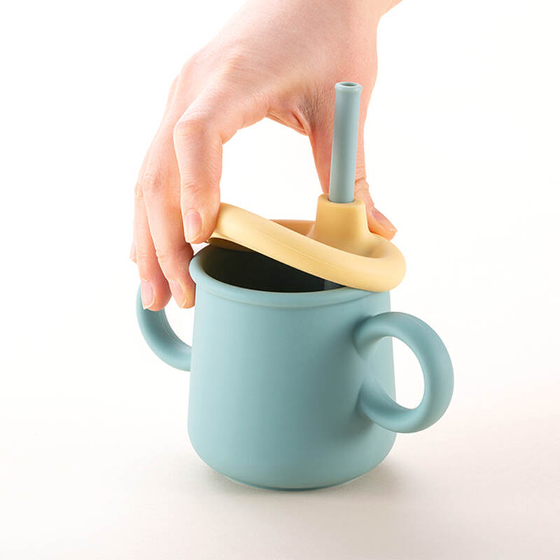 Bộ Cốc Silicone Kèm Ống Hút Locknlock Little Luv 200ml (2 cốc) - 2 Bộ (Xanh và Vàng - Tím và Vàng) - LBB015S7 image number null