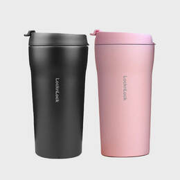 Ly giữ nhiệt LocknLock Basic Tumbler 370ml 2 Màu (Đen, Hồng) - LHC4318