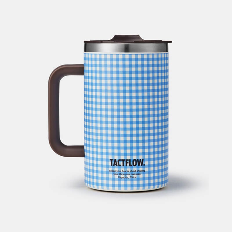 B&igrave;nh giữ nhiệt Mug TACTFLOW &ndash; 700ml &ndash; Caro xanh da trời &ndash; TFB205SKYBLUECHK, , large image number null