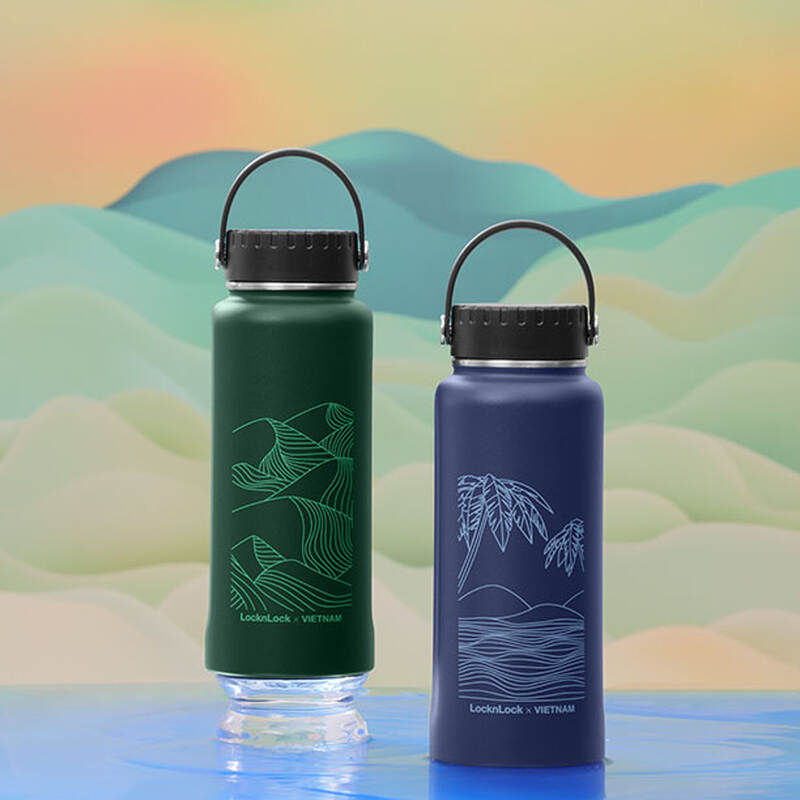 [Áp voucher 8%] Bình giữ nhiệt LocknLock Riga Tumbler phiên bản Việt Nam 897ml (4 mẫu) LHC4160 image number null