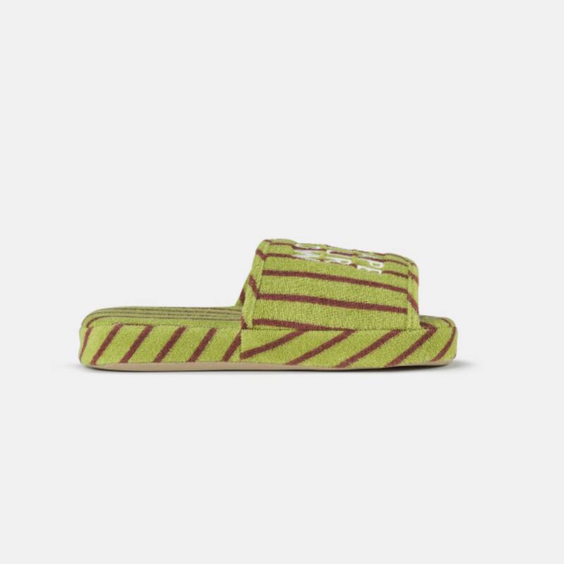 D&eacute;p đi trong nh&agrave; TACTFLOW (Size S/M) &ndash; Sọc xanh pistachio &ndash; TFH311PISTACHIOST image number null