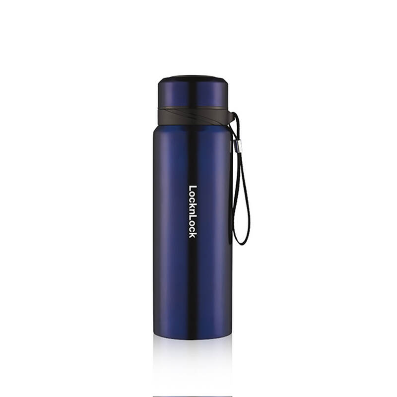 [&Aacute;p voucher 6%] B&igrave;nh Giữ Nhiệt LocknLock Vacuum Bottle 800ml Bằng Th&eacute;p Kh&ocirc;ng Gỉ - 3 M&agrave;u (Xanh Đậm, Bạc, Đen) - LHC6180 image number null