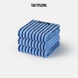 Bộ khăn TACTFLOW 3 chiếc &ndash; Sọc xanh navy đậm &ndash; TFH108MIDNIGHTST