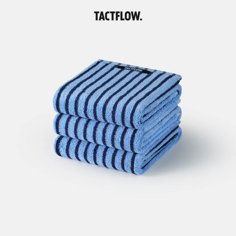 Bộ khăn TACTFLOW 3 chiếc &ndash; Sọc xanh navy đậm &ndash; TFH108MIDNIGHTST, , large image number null