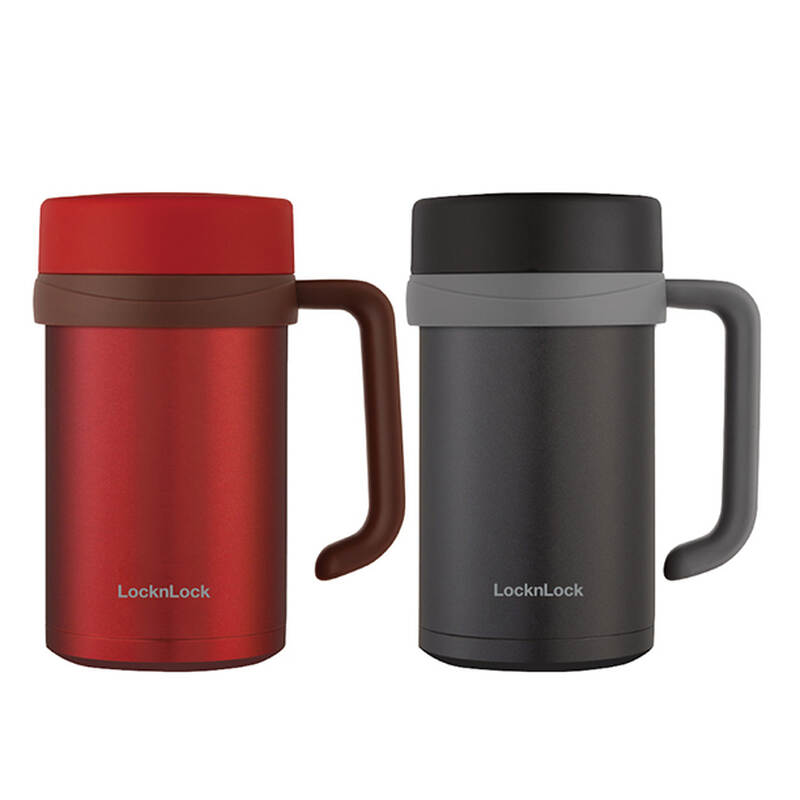 Bình Giữ Nhiệt LocknLock New Basic Table 500Ml - 2 Màu (Đen, Đỏ Hoa Hồng) - LHC4026 image number null
