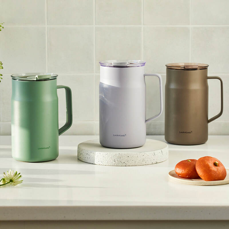 Ca giữ nhiệt LocknLock Metro Ceramic Mug 600ml bằng th&eacute;p kh&ocirc;ng gỉ phủ sứ - 4 M&agrave;u_ LHC4282_C image number null