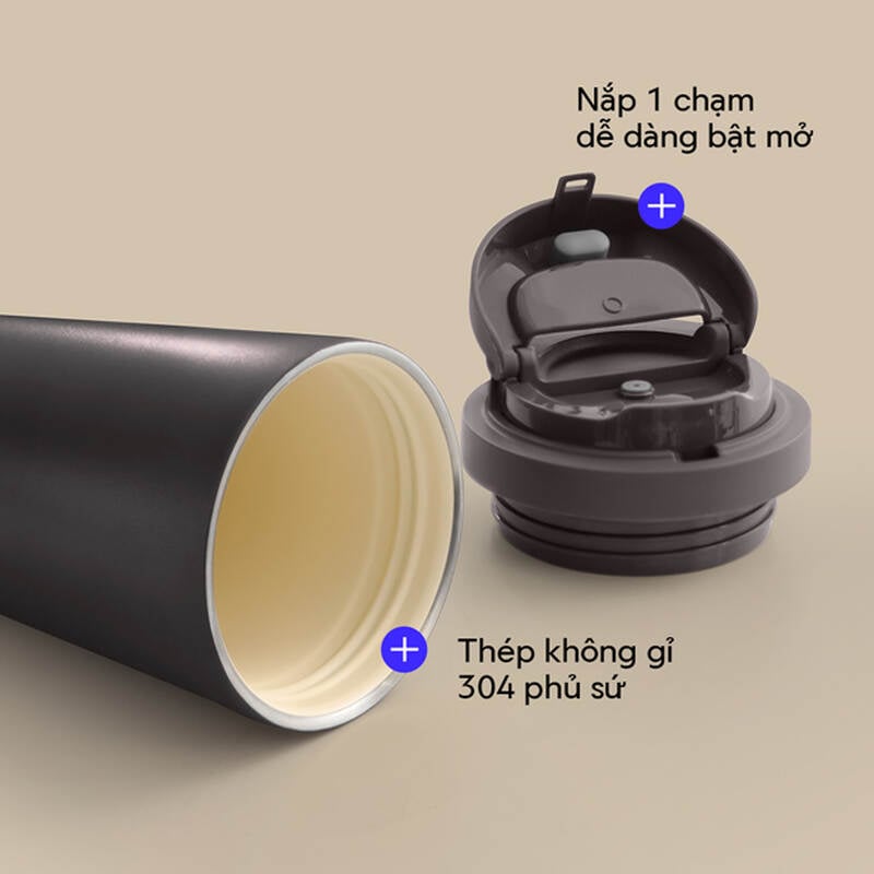 Bình giữ nhiệt LocknLock Energetic Ceramic Tumbler 550ml - 2 Màu - LHC3414 image number null