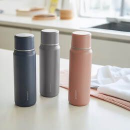 Bình Giữ Nhiệt LocknLock Maman Cup Vacuum Bottle 505ml - 3 màu (Xám, Xanh Navy, Hồng) - LHC1487