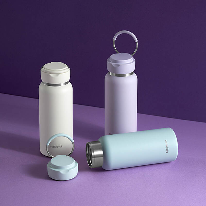 Bình Giữ Nhiệt LocknLock Sling Ring Tumbler 650Ml - 3 Màu (Ngà, Tím Nhạt, Mint) - LHC4321 image number null