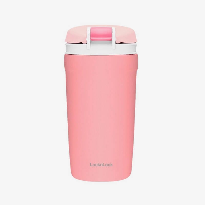 Bình giữ nhiệt LocknLock Dual one touch tumbler 430ml Màu hồng - LHC3282PIK, , large image number null