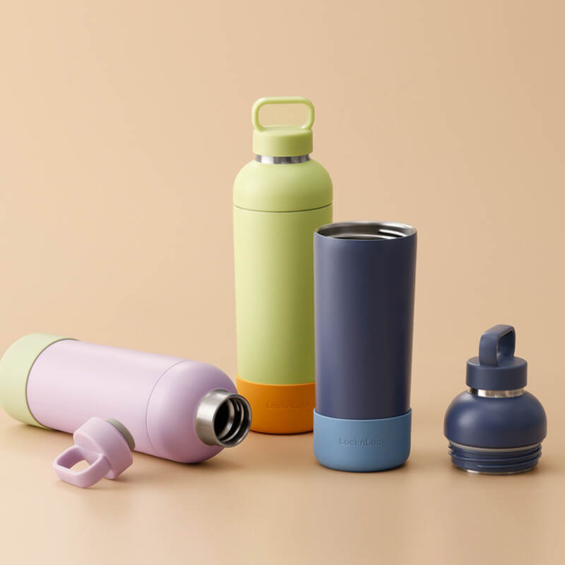 LocknLock Balance Fit Tumbler 700ml capacity made of stainless steel - 3 Colors (Green, Purple, Navy) - LHC4400 image number null
