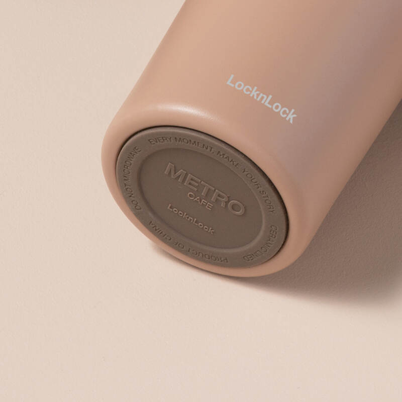 LocknLock Metro Cafe HandleTumbler 750ml capacity stainless steel ceramic coated 4 colors - LHC4418 image number null