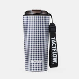 B&igrave;nh giữ nhiệt Ceramic TACTFLOW &ndash; 650ml &ndash; Caro navy đậm &ndash; TFB509MIDNIGHTCHK