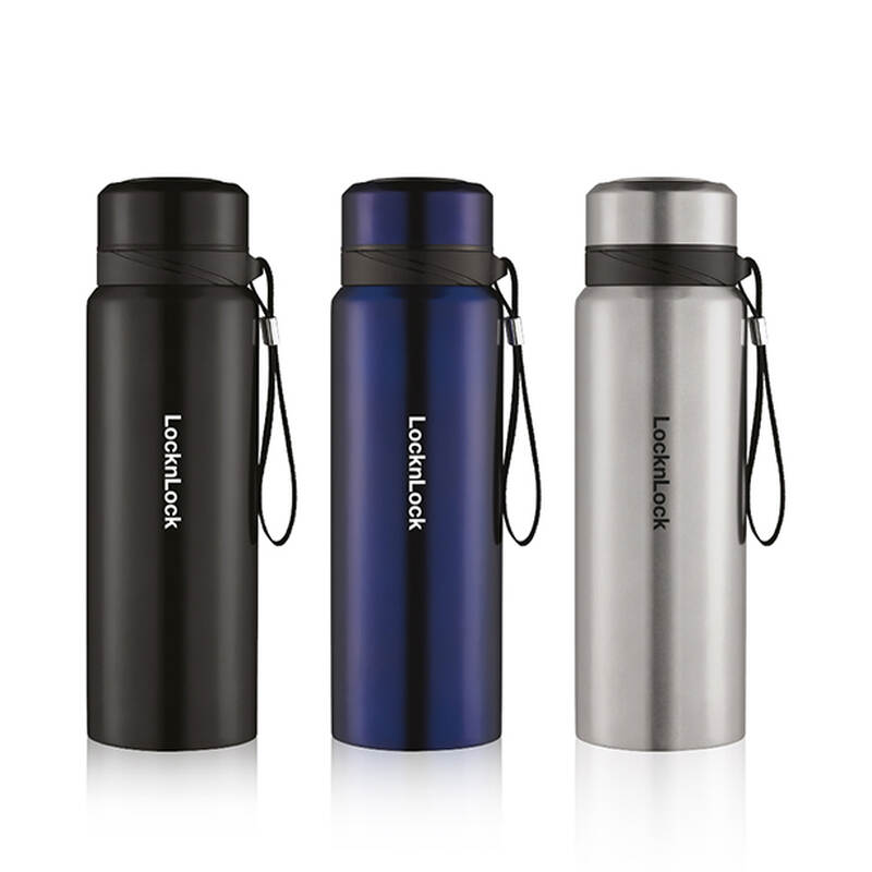[Áp voucher 10% cho đơn từ 499k] Bình Giữ Nhiệt LocknLock Vacuum Bottle 800ml Bằng Thép Không Gỉ - 3 Màu (Xanh Đậm, Bạc, Đen) - LHC6180 image number null