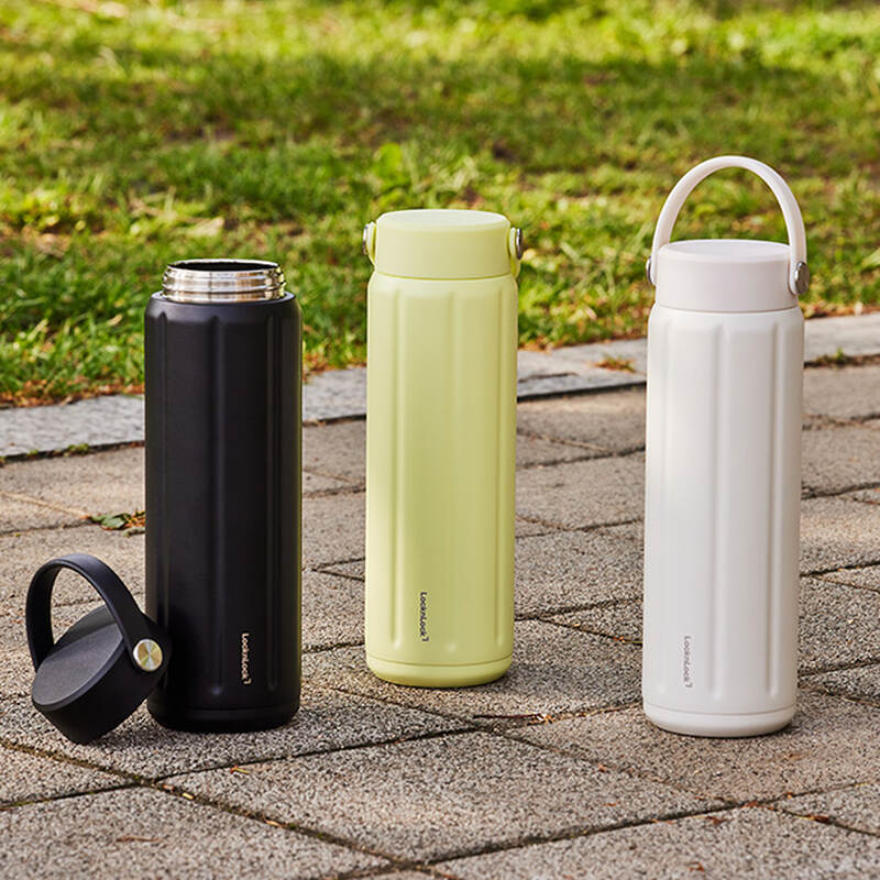 Bình giữ nhiệt LocknLock SLO ultralight tumbler LHC4427 siêu nhẹ dung tích 630ml thép không gỉ 304 có quai xách - 3 màu image number null