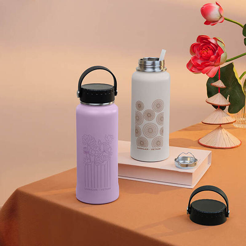 [Áp voucher 8%] Bình giữ nhiệt LocknLock Riga Tumbler phiên bản Việt Nam 897ml (4 mẫu) LHC4160 image number null
